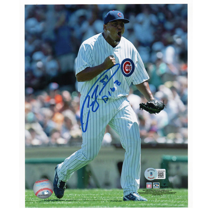 Carlos Zambrano Signed Chicago Baseball 8x10 Photo (Beckett)