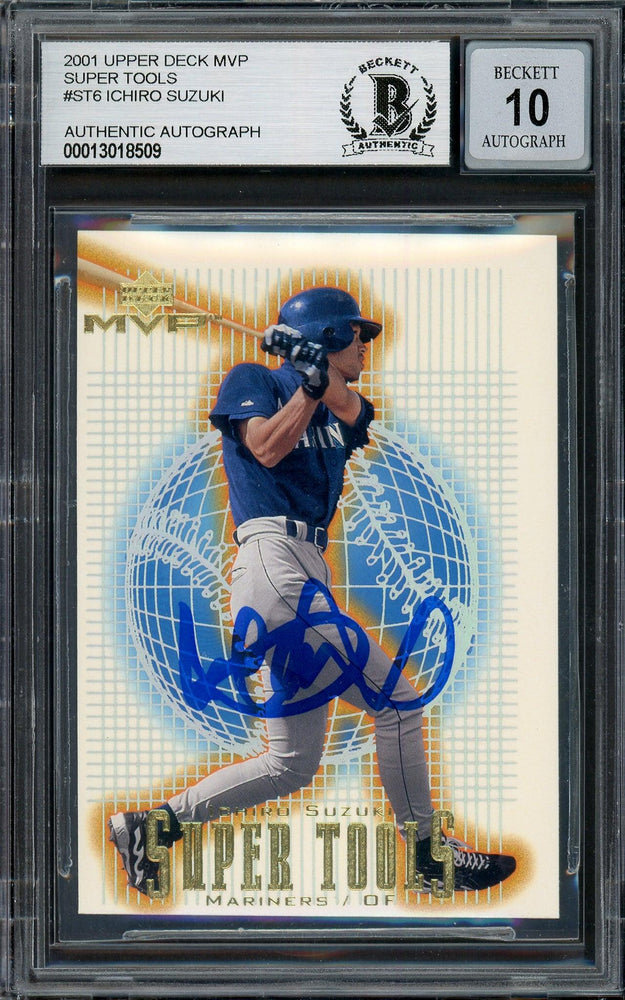 Ichiro Suzuki Autographed 2001 Upper Deck MVP Super Tools Rookie