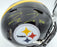 Pat Freiermuth Autographed Pittsburgh Steelers Black Full Size Authentic Speed Helmet Beckett BAS QR Stock #194875 - RSA
