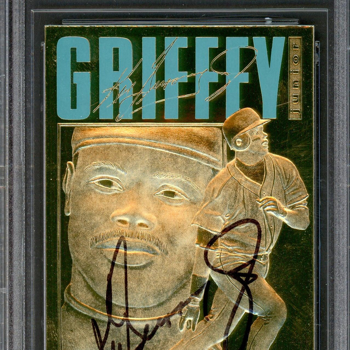 Ken Griffey Jr. Autographed 1997 Bleachers 23 KT Gold Card Seattle