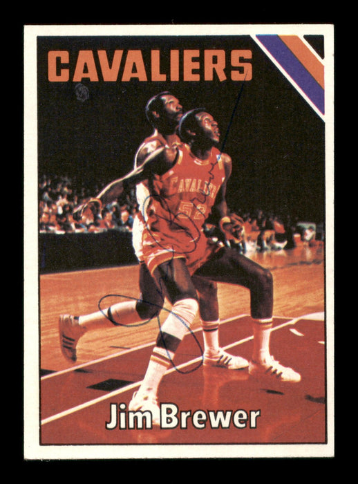Jim Brewer Autographed 1975-76 Topps Card #46 Cleveland Cavaliers SKU #195413 - RSA