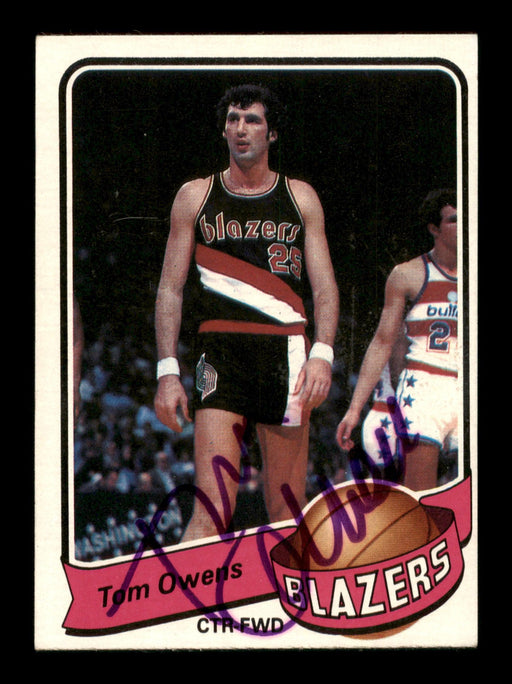 Tom Owens Autographed 1979-80 Topps Card #102 Portland Trail Blazers SKU #195449 - RSA
