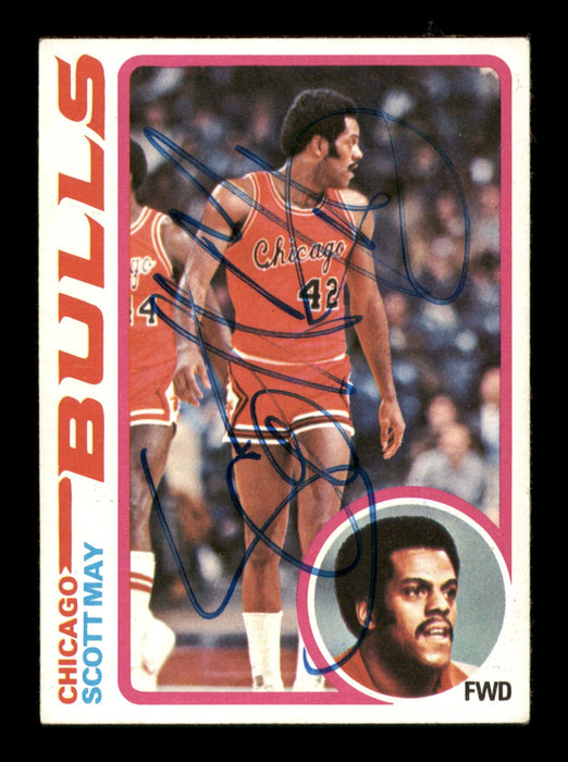 Scott May Autographed 1978-79 Topps Card #115 Chicago Bulls SKU #195468 - RSA