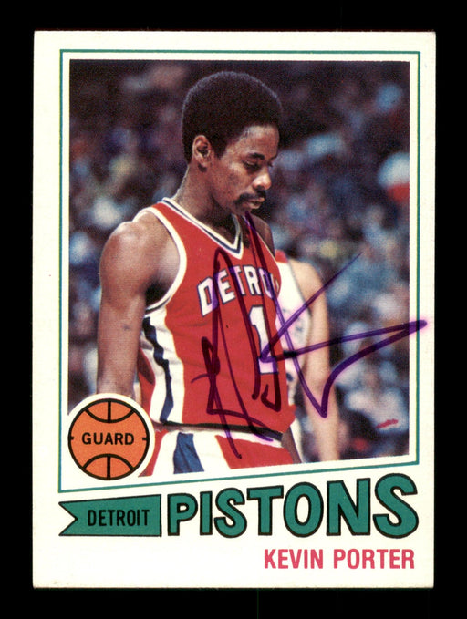 Kevin Porter Autographed 1977-78 Topps Card #16 Detroit Pistons SKU #195507 - RSA