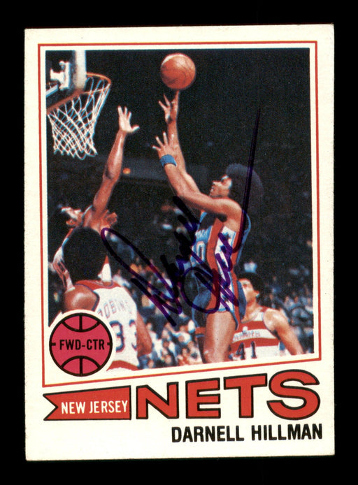 Darnell Hillman Autographed 1977-78 Topps Card #5 New Jersey Nets SKU #195512 - RSA