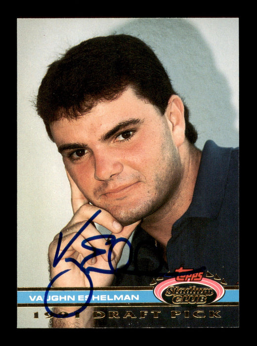 Vaughn Eshelman Autographed 1992 Stadium Club Rookie Card #44 Boston Red Sox SKU #195659 - RSA