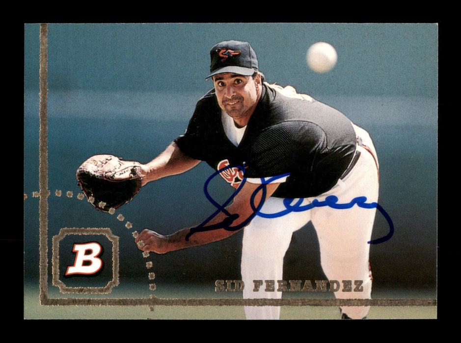 Sid Fernandez Autographed 1994 Bowman Card #571 New York Mets SKU #195666 - RSA