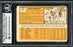 Bob Hendley Autographed 1963 Topps Card #62 Milwaukee Braves Beckett BAS #12409431 - RSA