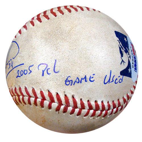 Felix Hernandez Autographed 2005 PCL Game Used Baseball Seattle Mariners PSA/DNA ITP #4A52848 - RSA