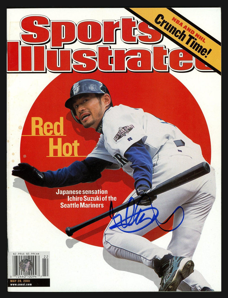 Ichiro Suzuki Autographed Sports Illustrated Magazine Seattle Mariners 1st SI No Label IS Holo SKU #197511 - RSA