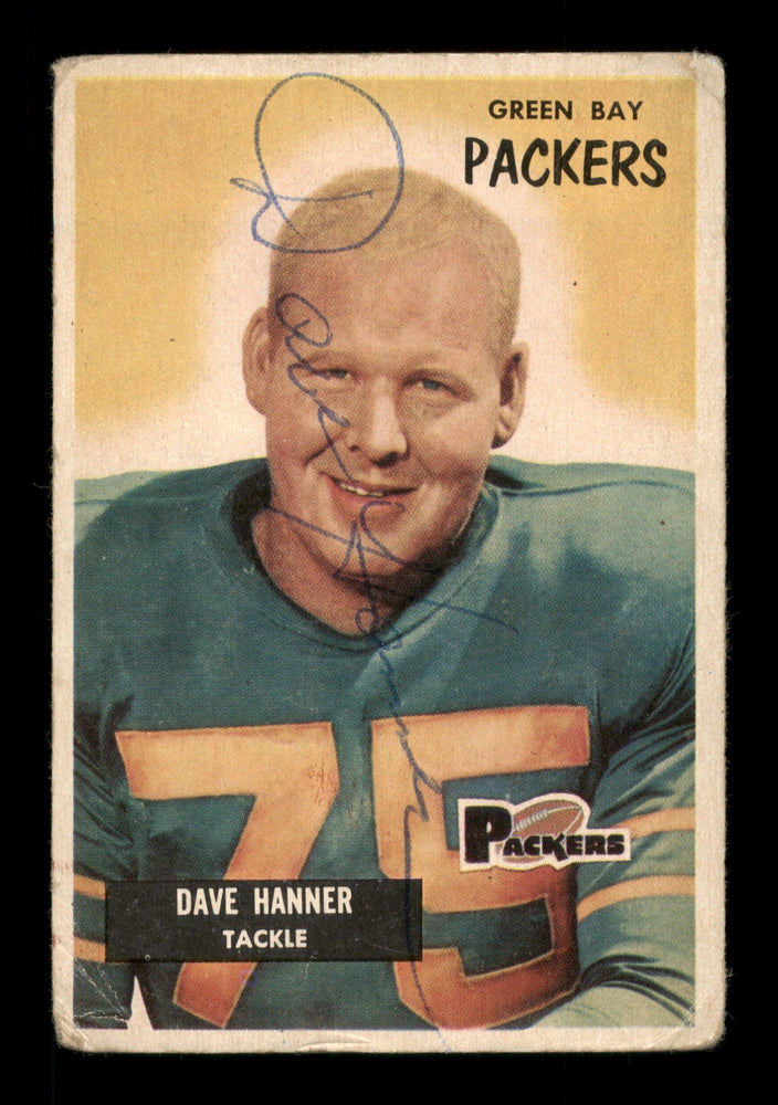 Dave Hanner Autographed 1955 Bowman Card #131 Green Bay Packers SKU #198034 - RSA