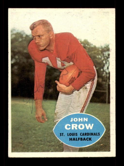 John David Crow Autographed 1960 Topps Card #105 St. Louis Cardinals SKU #198186 - RSA