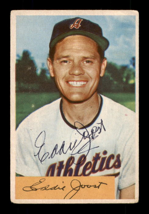 Eddie Joost Autographed 1954 Bowman Card #35 Philadelphia A's SKU #198266 - RSA