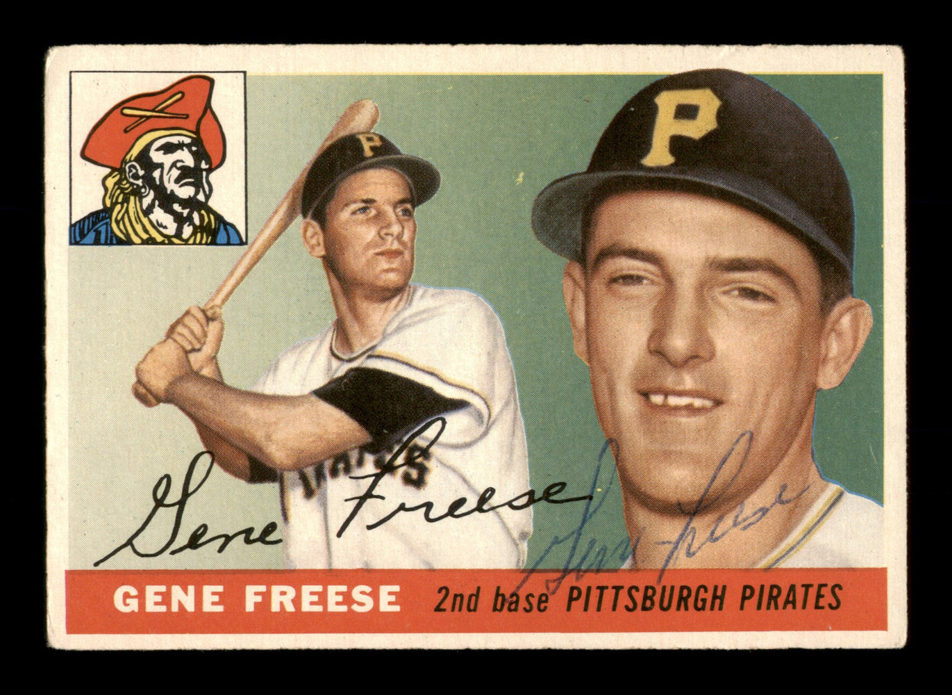 Gene Freese Autographed 1955 Topps Rookie Card #205 Pittsburgh Pirates SKU #198316 - RSA