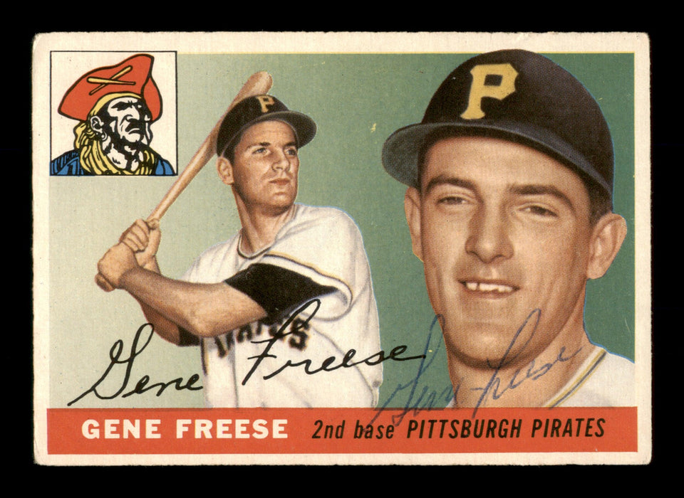 Gene Freese Autographed 1955 Topps Rookie Card #205 Pittsburgh Pirates SKU #198316 - RSA