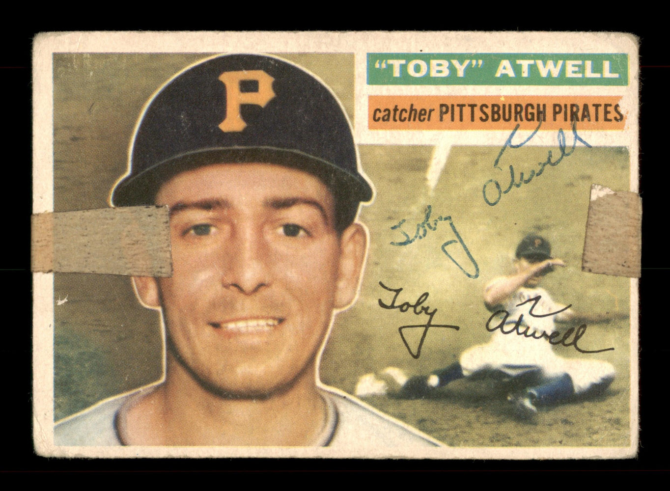 Toby Atwell Autographed 1956 Topps Card #232 Pittsburgh Pirates SKU #198383 - RSA