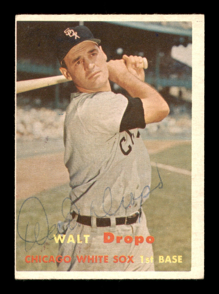 Walt Dropo Autographed 1957 Topps Card #257 Chicago White Sox SKU #198471 - RSA
