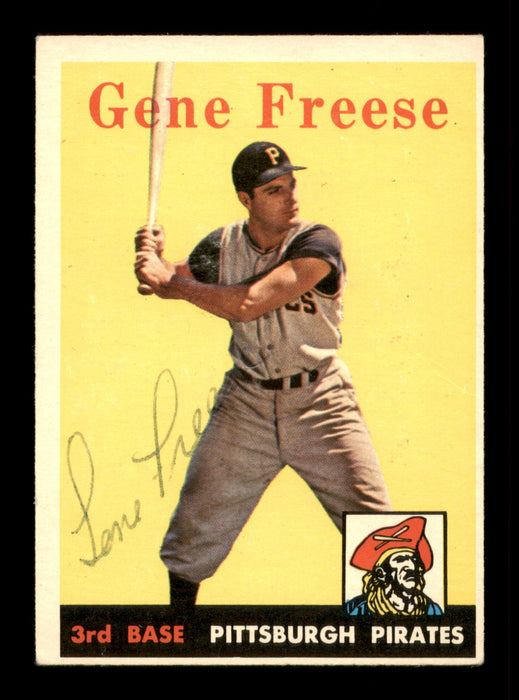 Gene Freese Autographed 1958 Topps Card #293 Pittsburgh Pirates SKU #198549 - RSA