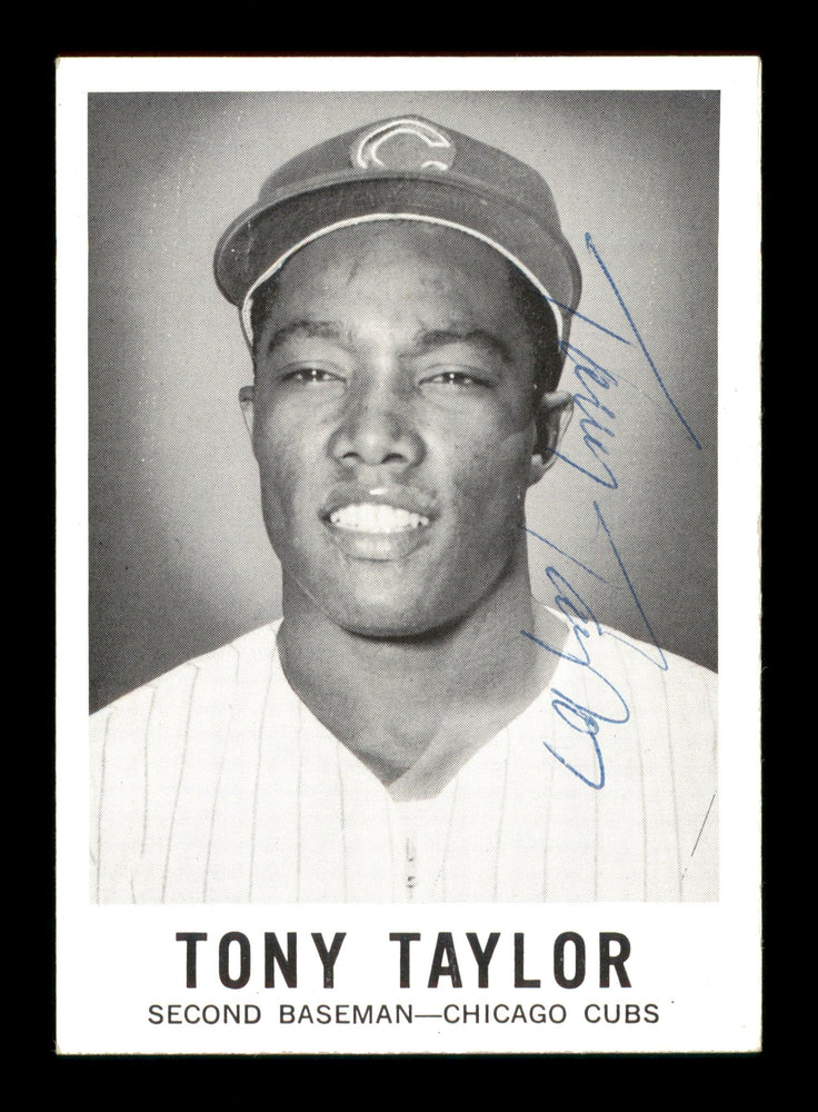 Tony Taylor Autographed 1960 Leaf Card #44 Chicago Cubs SKU #198792 - RSA