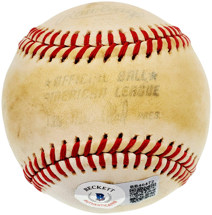 Eddie Einhorn Autographed Official MacPhail AL Baseball Chicago White Sox Owner "Go Sox 82" Beckett BAS #BB46472 - RSA