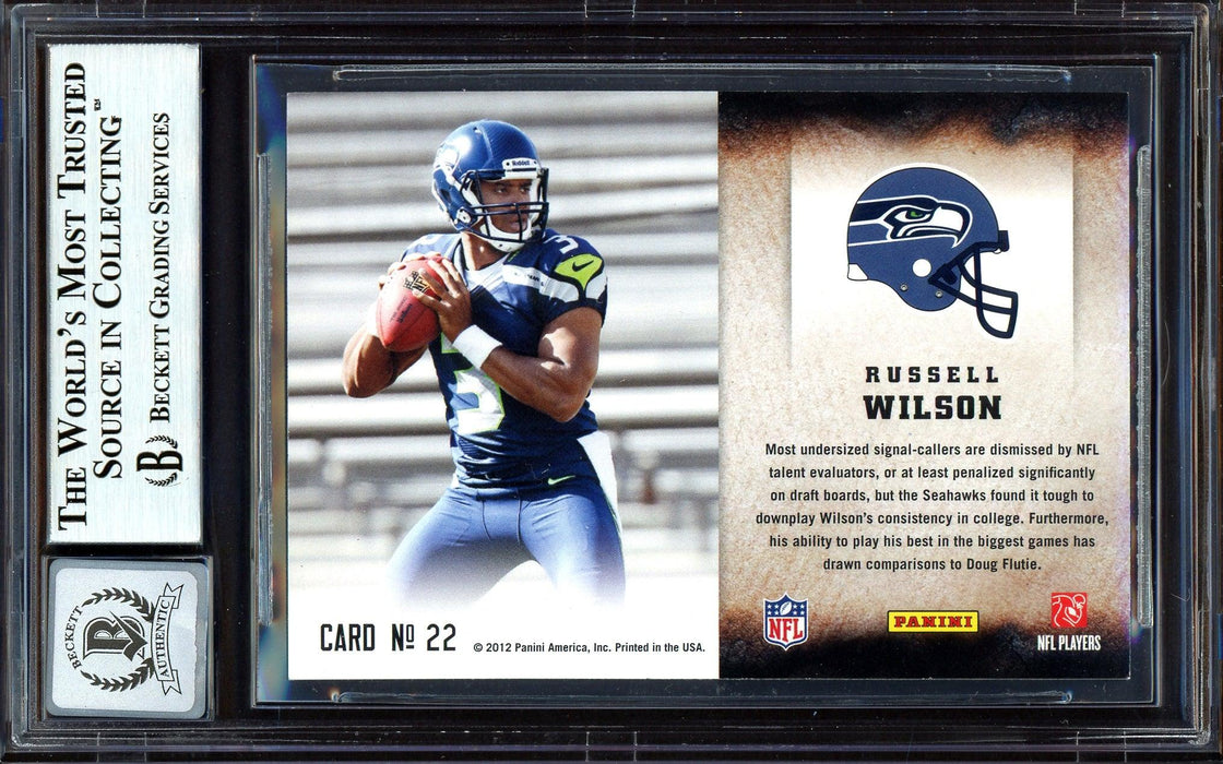Russell Wilson Autographed 2012 Score Hot Rookies Rookie Card #22