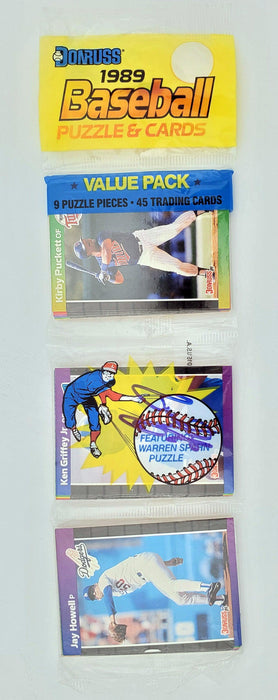 Ken Griffey Jr. Autographed Sealed 1989 Donruss Baseball Rack Pack Rookie Seattle Mariners Beckett BAS #BB79342 - RSA