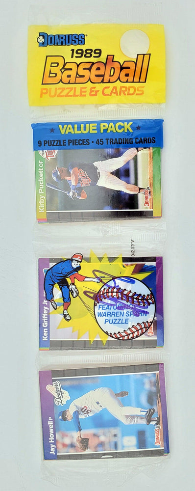 Ken Griffey Jr. Autographed Sealed 1989 Donruss Baseball Rack Pack Rookie Seattle Mariners Beckett BAS #BB79342 - RSA