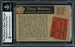 Dave "Davey" Williams Autographed 1955 Bowman Card #138 New York Giants Beckett BAS #11077289 - RSA