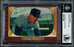 Dave "Davey" Williams Autographed 1955 Bowman Card #138 New York Giants Beckett BAS #11077289 - RSA