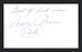 Roger Brown Autographed 3x5 Index Card Indiana Pacers "Best Of Luck" JSA #P68768 - RSA