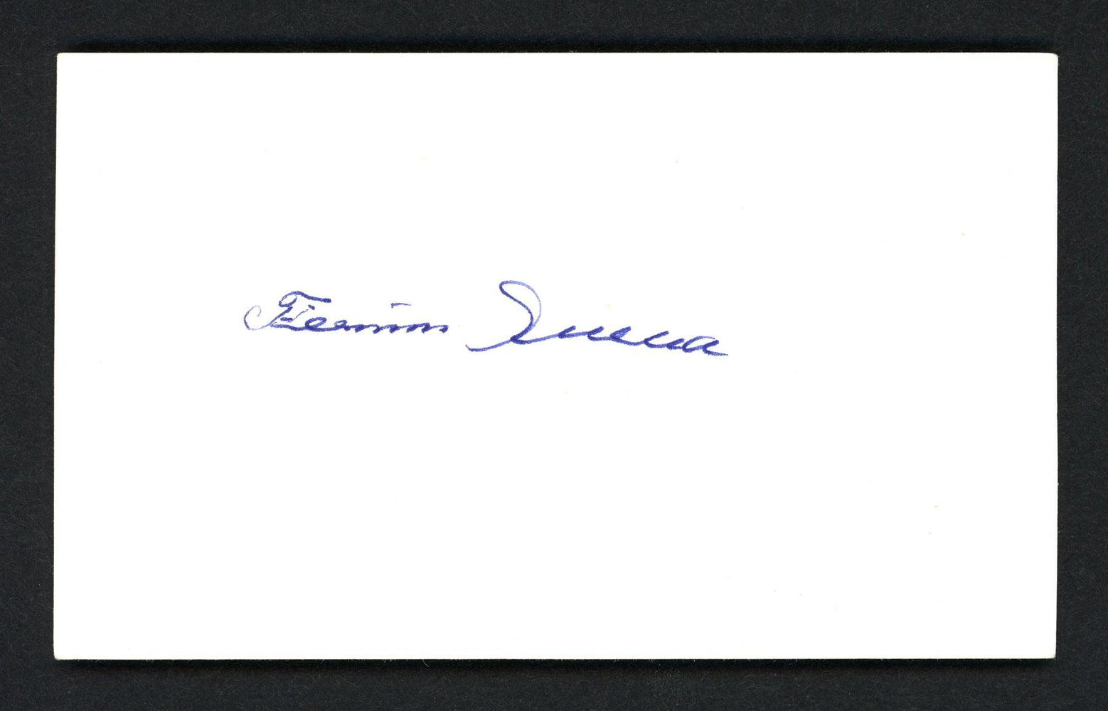 Fermin Mike Guerra Autographed 3x5 Index Card Philadelphia A's, Washington Senators JSA SOA SKU #111172 - RSA