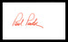 Paul Pender Autographed 3x5 Index Card Middleweight Champ SKU #179710 - RSA