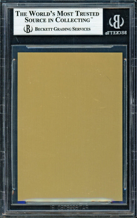 Ralph Kiner Autographed 1982 Metallic HOF Plaque Card Pittsburgh Pirates Beckett BAS #11482558 - RSA
