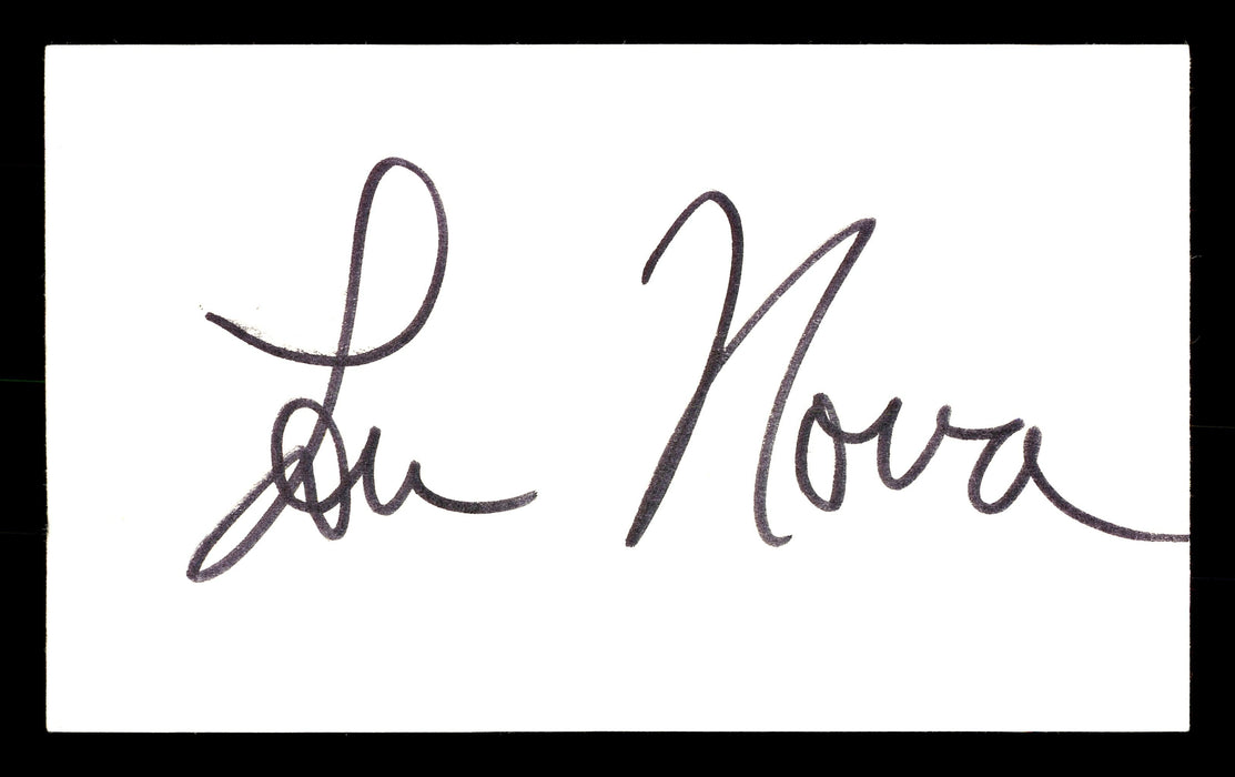 Lou Nova Autographed 3x5 Index Card Boxer, Actor SKU #179719 - RSA