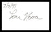 Lou Nova Autographed 3x5 Index Card Boxer, Actor SKU #179720 - RSA