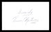 Vince Martinez Autographed 3x5 Index Card Boxer SKU #179731 - RSA