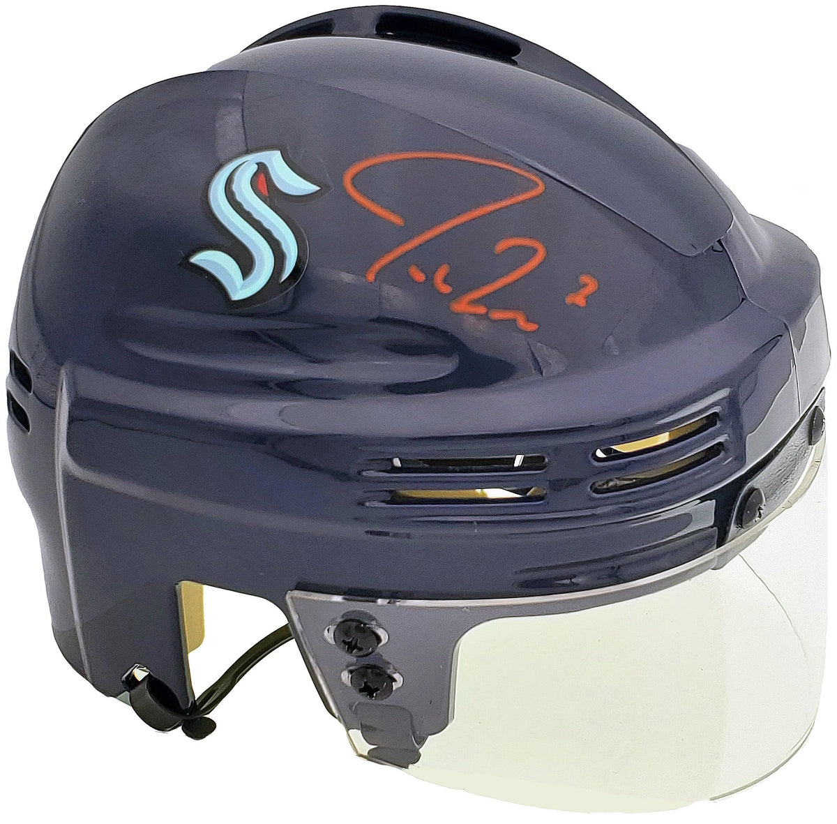 Fanatic Rsa Jordan Eberle Autographed Seattle Kraken Blue Mini Helmet Fanatics Hol ...