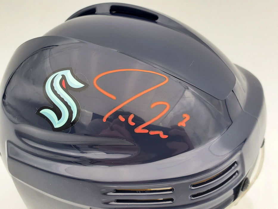 Fanatic Rsa Jordan Eberle Autographed Seattle Kraken Blue Mini Helmet Fanatics Hol ...