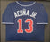 Atlanta Braves Ronald Acuna Jr. Autographed Framed Blue Jersey Beckett BAS Stock #200430 - RSA
