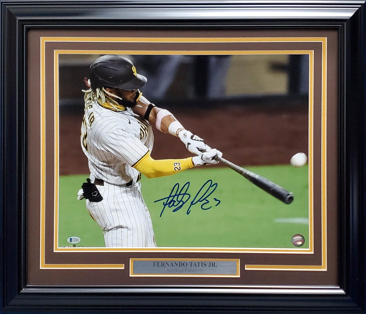Fernando Tatis Jr. Autographed Framed 16x20 Photo San Diego Padres Beckett BAS #V65533 - RSA