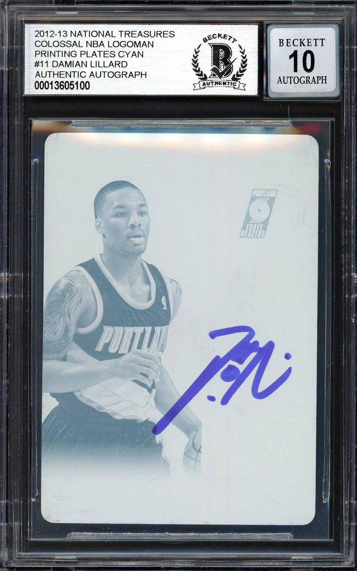 NBAカード DAINMIN LILLRAD AUTO リラード サイン Damian Lillard Autographed 2012-13 Panini National Treasures