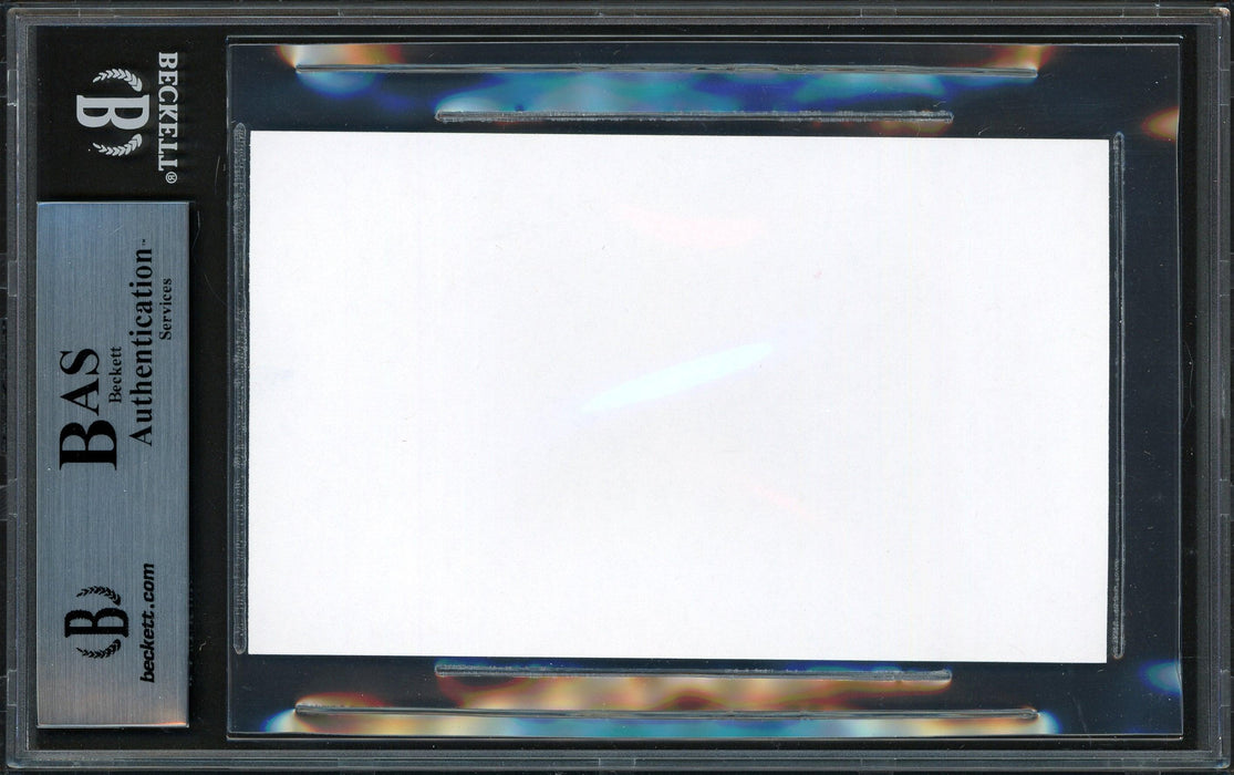 Ken Griffey Jr. Autographed 3x5 Index Card Seattle Mariners Beckett BAS Stock #200227 - RSA