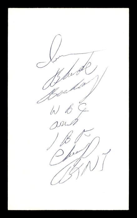 Iran Barkley Autographed 3x5 Index Card SKU #179747 - RSA