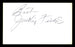 Jackie Fields Autographed 3x5 Index Card Welterweight Champ SKU #179752 - RSA
