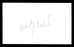 Irish Micky Ward Autographed 3x5 Index Card Boxing Champ SKU #179764 - RSA