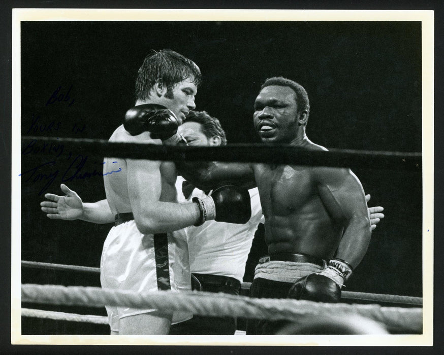 Tony Chiaverini Autographed 8x10 Photo Boxer "To Bob" SKU #179798 - RSA