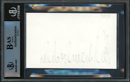 Bo Schembechler Autographed 3x5 Index Card Michigan Beckett BAS #13447220 - RSA
