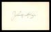 Johnny Mize Autographed 3x5 Index Card St. Louis Cardinals, New York Yankees SKU #200827 - RSA