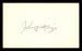 Johnny Mize Autographed 3x5 Index Card St. Louis Cardinals, New York Yankees SKU #200829 - RSA