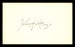Johnny Mize Autographed 3x5 Index Card St. Louis Cardinals, New York Yankees SKU #200830 - RSA